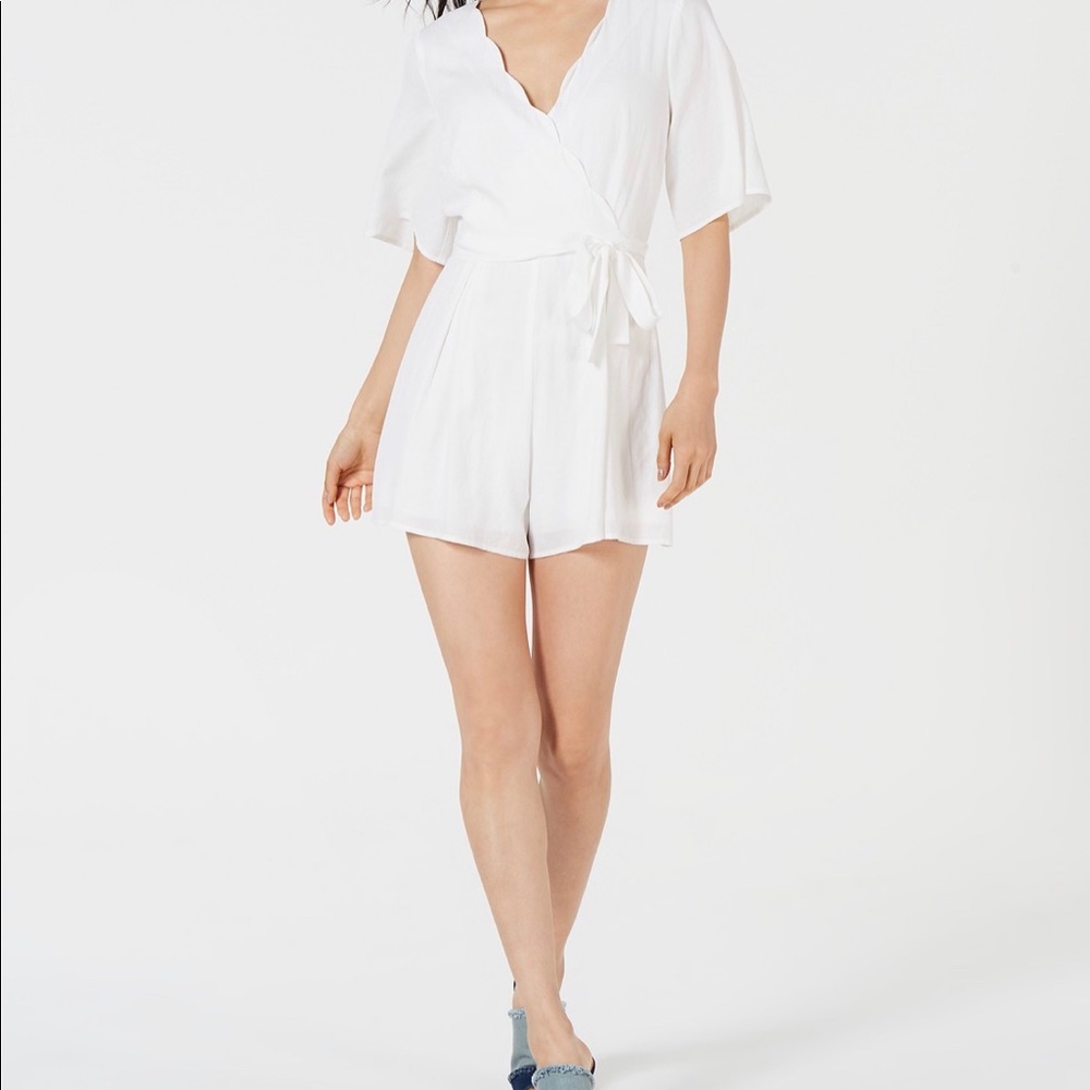 Macys Juniors Scalloped Romper